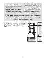 Preview for 4 page of Gold's Gym CrossTrainer 600 User Manual