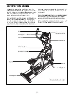 Preview for 4 page of Gold's Gym Crosstrainer Plus User Manual