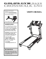 Gold's Gym CWTL05607 User Manual preview