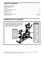 Предварительный просмотр 2 страницы Gold's Gym Cycle Trainer 310 User Manual