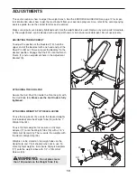 Preview for 10 page of Gold's Gym GB 1500 GGBE19640 User Manual