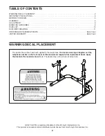 Preview for 2 page of Gold's Gym GGBE20615.0 User Manual