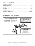 Preview for 2 page of Gold's Gym GGBE4869.11 User Manual