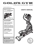 Preview for 1 page of Gold's Gym GGEL63908.0 User Manual