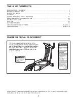 Preview for 2 page of Gold's Gym GGEL66008.0 User Manual