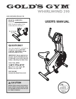 Gold's Gym GGEX0239.0 User Manual preview