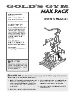 Gold's Gym GGMC0724.0 User Manual preview