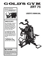 Gold's Gym GGSY69320 User Manual preview