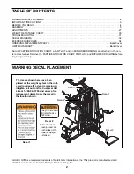 Preview for 2 page of Gold's Gym GGSY69320 User Manual