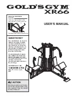 Gold's Gym GGSY69530 User Manual preview