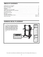 Preview for 2 page of Gold's Gym GGTL58608.0 User Manual