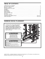 Preview for 2 page of Gold's Gym Pro Series User Manual