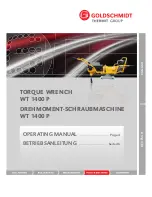 Goldschmidt WT 1400 P Operating Manual предпросмотр