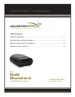 GOLDSTAR GPS The Rocket Install Manual preview