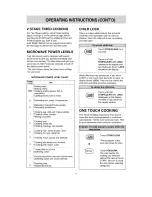 Preview for 11 page of Goldstar 3828W5A0445 Owner'S Manual & Cooking Manual