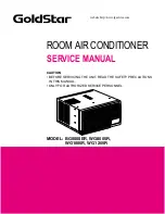 Goldstar BG8000ER Service Manual preview