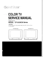 Предварительный просмотр 1 страницы Goldstar CF-25C26 Series Service Manual