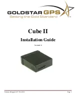 Preview for 1 page of Goldstar Cube II Installation Manual