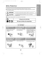 Предварительный просмотр 3 страницы Goldstar LWH0510ACG Owner'S Manual