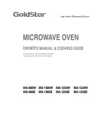 Предварительный просмотр 1 страницы Goldstar MA-1000B Owner'S Manual & Cooking Manual