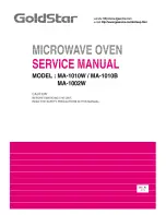 Goldstar MA-1002W Service Manual предпросмотр