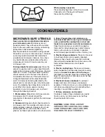 Preview for 8 page of Goldstar MA-1005W Owner'S Manual & Cooking Manual