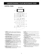 Предварительный просмотр 7 страницы Goldstar MA-1011B Owner'S Manual & Cooking Manual