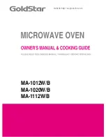 Предварительный просмотр 1 страницы Goldstar MA-1012B Owner'S Manual & Cooking Manual