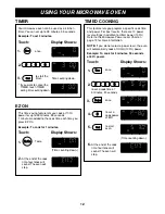 Предварительный просмотр 12 страницы Goldstar MA-1012B Owner'S Manual & Cooking Manual