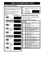 Предварительный просмотр 13 страницы Goldstar MA-1012B Owner'S Manual & Cooking Manual