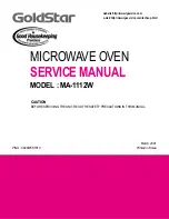 Предварительный просмотр 1 страницы Goldstar MA-1112W Service Manual