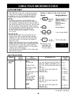 Предварительный просмотр 18 страницы Goldstar MA-1403B Owner'S Manual & Cooking Manual