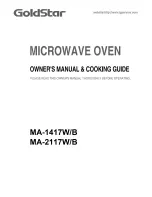 Предварительный просмотр 1 страницы Goldstar MA-1417B Owner'S Manual & Cooking Manual