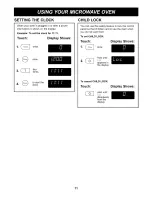 Предварительный просмотр 11 страницы Goldstar MA-1417B Owner'S Manual & Cooking Manual