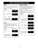 Предварительный просмотр 12 страницы Goldstar MA-1417B Owner'S Manual & Cooking Manual