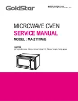 Предварительный просмотр 1 страницы Goldstar MA-2117B Service Manual