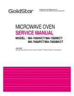 Goldstar MA-7000BCT Service Manual предпросмотр