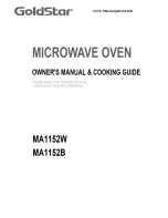 Goldstar MA1152B Owner'S Manual & Cooking Manual preview