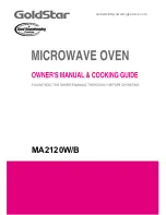 Предварительный просмотр 1 страницы Goldstar MA2120B Owners & Cooking Manual