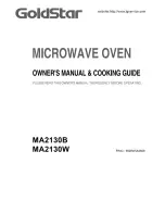 Goldstar MA2130B Owner'S Manual & Cooking Manual предпросмотр