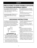 Preview for 3 page of Goldstar MA2130B Owner'S Manual & Cooking Manual