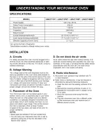 Preview for 5 page of Goldstar MA2130B Owner'S Manual & Cooking Manual