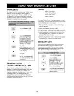 Preview for 13 page of Goldstar MA2130B Owner'S Manual & Cooking Manual