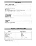 Preview for 3 page of Goldstar MA7511B Owner's manual & cooking guige Owner'S Manual & Cooking Manual