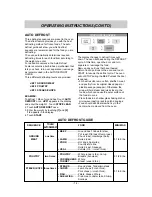 Preview for 14 page of Goldstar MA795B Owner'S Manual & Cooking Manual