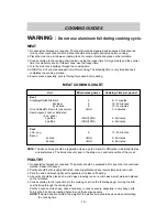 Preview for 18 page of Goldstar MA795B Owner'S Manual & Cooking Manual