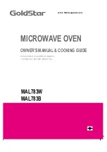 Goldstar MAL783B Owner'S Manual & Cooking Manual предпросмотр