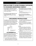 Preview for 3 page of Goldstar MH-1517CV Owner'S Manual & Cooking Manual