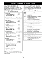 Preview for 15 page of Goldstar MH-1517CV Owner'S Manual & Cooking Manual