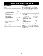 Preview for 22 page of Goldstar MH-1517CV Owner'S Manual & Cooking Manual